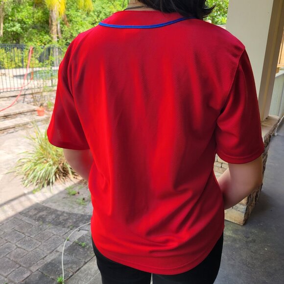 Philadelphia Phillies Youth Fit Button-Up Jersey – Unisex Style - Picture 5 of 7